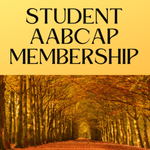 $50 Student AABCAP Membership (pro-rata)